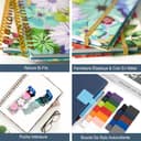 NEYSA Diary 2026 2027 Week to View - A5 Academic Diary July 2026 - June 2027 (12 Months) Planner with Self-adhesive pen loop, Ruler Bookmark & Stickers - 4