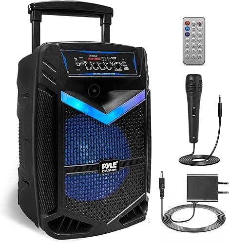 Pyle Enceinte Sono Bluetooth Portable – 1200W, Batterie, …