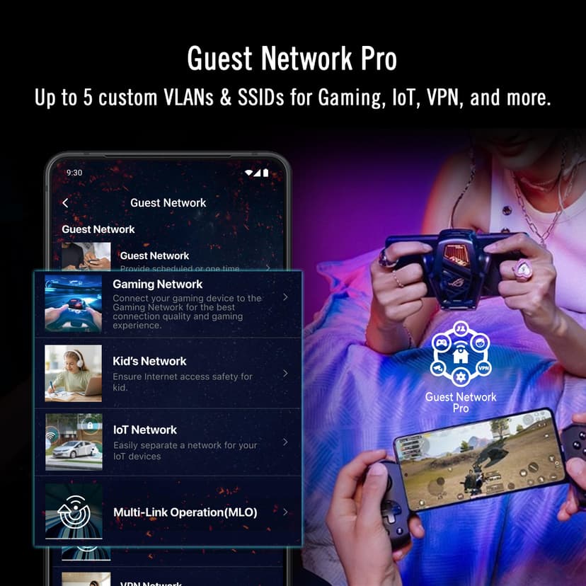 Asus ROG Rapture GT-BE19000AI Tri-band WiFi 7 AI Gaming Router - 5