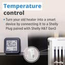 Shelly H&T Gen3 Black | Wi-Fi Smart Temperature & Humidity Sensor | Remote Control & Monitoring | Smart Scenes | Notification Alerts | Free Data Storage Export | No Hub Required | Alexa & Google Home - 7