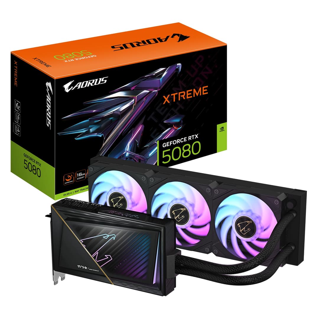 Gigabyte AORUS GeForce RTX 5080 Xtreme WATERFORCE 16G Gra…