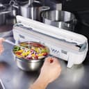 WRAPMASTER Recharge Film Alimentaire 45cm x 300m pour Distributeur Wrapmaster 4500 et DUO – 3 Rouleaux de Film Étirable PVC Contact Alimentaire – Utilisable au Micro-ondes Réfrigérateur Congélateur - 3