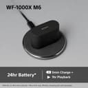 Sony WF-1000XM6 Flagship Wireless Noise Cancelling Earbuds, Bluetooth, In-ear Headphones, Signature Hi-Res Sound, Clear Calls, 10 band EQ, 24 Hr Battery NC On, IPX4, iOS & Android - Black - 8