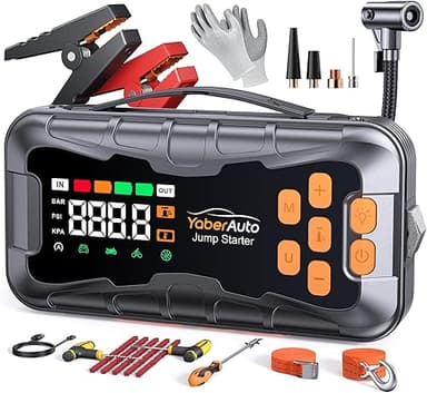 16 en 1 Booster Batterie Voiture 8000A 27000mAh, Booster …