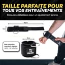 Sangle Poignet Musculation Poulie - Poignée Musculation - Bande Poignet Musculation - Sangle Poignet Musculation - Cuff Musculation - Machine à poulie - Accessoires poulie fitness - Guide Interactif - 4