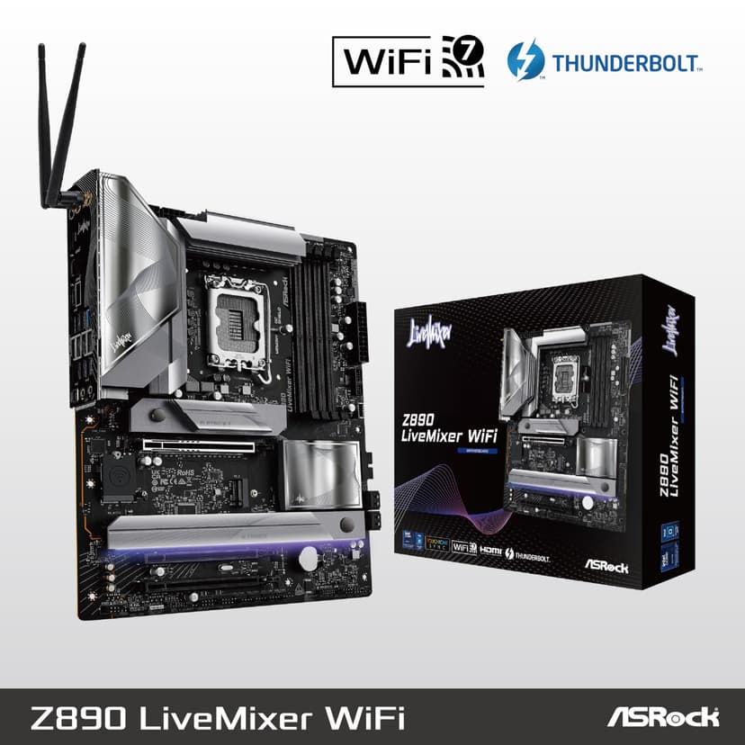 ASRock Z890 LiveMixer WiFi 1851 ATX DDR5 Retail - 3