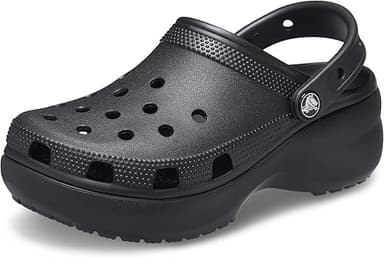 Crocs Femme Classic Platform Clog W Sabots, Black, 36/37 EU