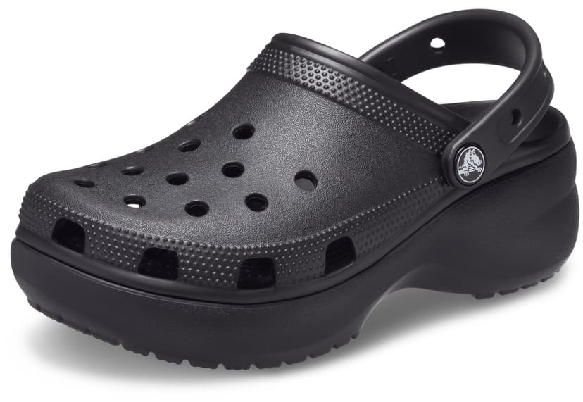 Crocs Femme Classic Platform Clog W Sabots, Black, 36/37 EU - 1