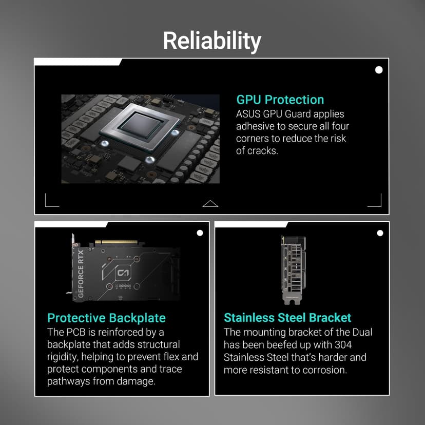 ASUS Dual GeForce RTX 5060 Ti 8GB GDDR7 OC Edition (PCIe 5.0, 8GB GDDR7, DLSS 4, HDMI 2.1b, DisplayPort 2.1b, 2.5-slot design, Axial-tech fan design, 0dB technology, and more) - 4