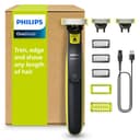 Philips OneBlade Hybrid 360 Blade Technology Electric Shaver for Face & Body, Beard Trimmer/Groomer with 3 x 360 Blade, 3 x Stubble Comb (1,3,5mm) & 1x Body Kit, Model QP2824/31 - 1