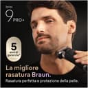 Braun Series 9 PRO+ Men's Electric Razor, 5+1 Ultra Thin Blades, Shaver with 60 Minute Battery, Charging Case, 6-in-1 SmartCare Center, Wet & Dry, Electric Shaver, Made in Germany, 9677cce, Silver - 3
