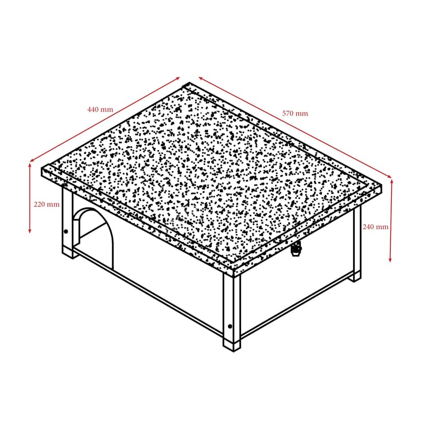 FeelGoodUK Hedgehog House and Hibernation Shelter - Large Predator-Proof Outdoor Habitat - Felt Roof Cover and Full Wood Flooring - Best Pet Garden Hedgehogs Wooden Hide House (Sage Grey, Standard) - 8