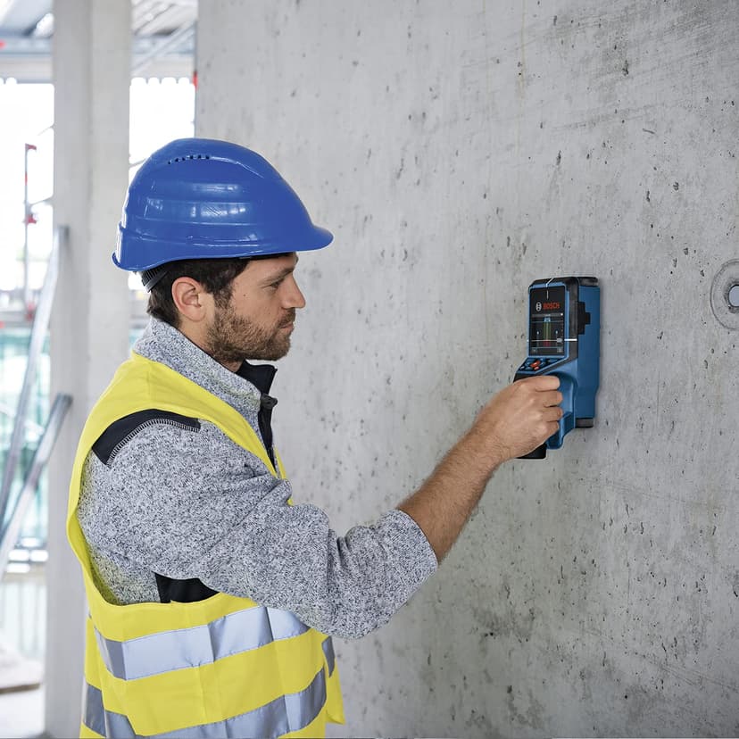Bosch Professional 12V System Wall Scanner D-tect 200 C (12V battery, detection of (non-) live cables, metal, plastic pipes, wooden studs and cavities, USB-C™ Cable, L-BOXX) - 6