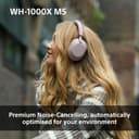 Sony WH-1000XM5 Hard Case Premium Noise Cancelling Wireless Over-Ear Headphones, Bluetooth, Clear Call Quality, Hi-Res Audio, Up to 30hr Battery Life, Includes Hard Case, iOS & Android - Silver - 4