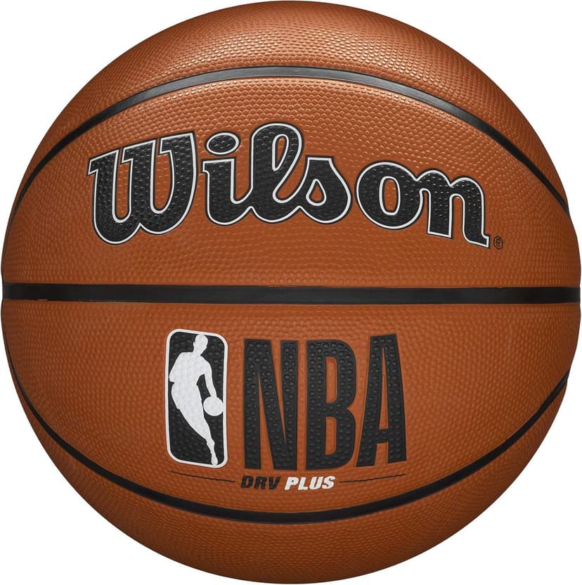 Wilson Basketball, NBA DRV Plus Model, Outdoor, Rubber, Size: 7, Brown - 1
