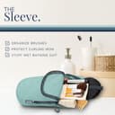 Toiletry Bag Kit Set: Hanging Travel Toiletry Bag + 311 TSA Cosmetic Liquid Bag + Ultralight Accessory Organizer Pouch, Turquoise, 3 Piece Toiletry Set - 6