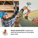 WAGO 221�XP-412�Connection Clamp 2�Conductors with Levers Small 0.2���4�mm� Transparent Design, Pack of 1 - 5