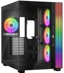 be quiet! Light Base 600 LX Black PC Case, Stunning Panoramic View, Show Case, Dual Chamber Design, Solid ARGB LED Strip, 4 Light Wings LX PWM Fans, Inverted and Horizontal Usable - 1