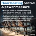 Shelly Pro 1PM - Wi-Fi Bluetooth Smart Relay Switch With Power Metering, Home Automation, Alexa & Google Home Compatible, iOS Android App, No Hub Required, Wireless Light Control - 6