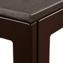 Relaxdays Table Jardin carrée à Manger, Effet Optique Bois, Jardin, Balcon, terrasse HlP 74,5x77,5x78cm, Table de Balcon - 7