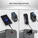 NEEWER 2 Batteries Rechange NP-F970 7800mAh, Batterie NP-F Rechargeable pour Sony FX3/FX30/A7, pour Canon R5, pour Nikon Z8, Charge Rapide USB C 20W PD pour Caméscope Éclairage LED Moniteur, TP-F970 - 6