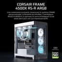 CORSAIR FRAME 4500X RS-R ARGB Panoramic Glass Mid-Tower PC Case – InfiniRail Mounting System, Fits Dual 360mm Radiators, GPU Anti-Sag, 3x RS120R Fans Included – White - 2