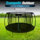 Outdoor Trampoline, Garden Trampoline, Diameter 244 cm, 8 ft Certified Trampoline with Safety Fence and Padded Poles for Children, Indoor Outdoor Fitness, Maximum Load 100 kg - 2