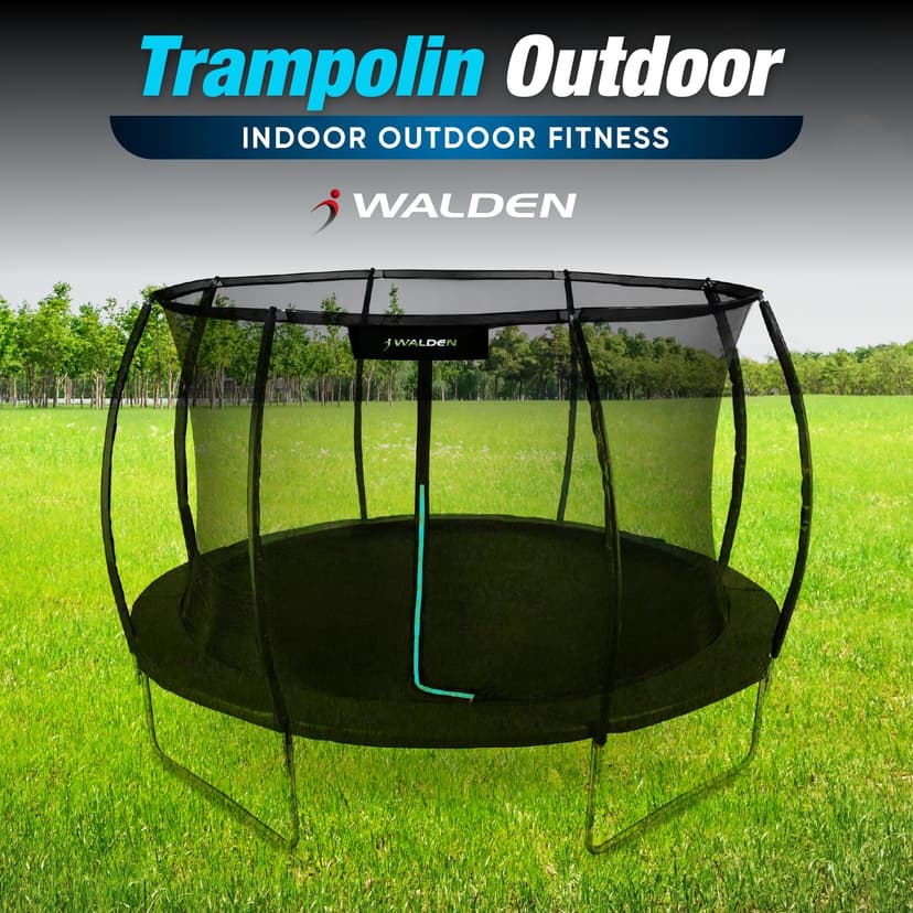 Outdoor Trampoline, Garden Trampoline, Diameter 244 cm, 8 ft Certified Trampoline with Safety Fence and Padded Poles for Children, Indoor Outdoor Fitness, Maximum Load 100 kg - 2