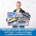 LEGO City Le Train de Voyageurs Express - Jouet Train Télécommandé avec Phares Fonctionnels, 2 Wagons, 24 Rails & 6 Minifigurines - Idée de Cadeau pour Garçon ou Fille dès 7 Ans 60337 - 6
