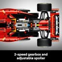 LEGO Technic Ferrari SF-24 F1 Car Model - Collectible Formula 1 Set with 1:8 Scale V6 Engine, Gear Box, Steering & DRS - Gift Idea for Adult & Teenage Racing Fans 42207 - 5