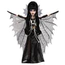 Monster High Elvira Maîtresse des ténèbres Poupée à Collectionner avec Robe en Similicuir Noir, Cape Chauve-Souris Scintillante et Accessoires Haut de Gamme, HYV99 - 4