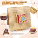 Aeelike Crochet Blocking Board and Pins, Folding Blocking Board for Crochet, 22.5inch Extra Large Foldable Crochet Blocking Board with 40pcs x 15cm Pins for Granny Squares & Knitting Projects - 4