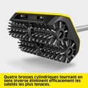 Kärcher Patio Cleaner PCL 6, Max. pressure 10 bar, Water flow max. 180 l/h, Working width 300 mm, Brush rotation: 600-800 rpm, For Wood, Composite Surfaces, Stone Slabs - 3