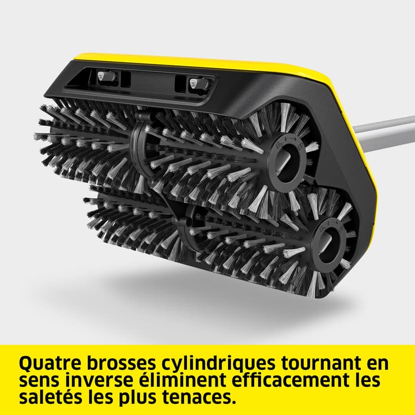 Kärcher Patio Cleaner PCL 6, Max. pressure 10 bar, Water flow max. 180 l/h, Working width 300 mm, Brush rotation: 600-800 rpm, For Wood, Composite Surfaces, Stone Slabs - 3