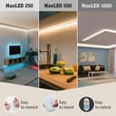 Paulmann 70553 LED Strips MaxLED 1000 daylight white 2.5m 29W 2750lm 6500K IP44 dimmable lighting strip silver plastic - 8