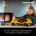 LEGO Technic McLaren P1 Hypercar Building Set, Scale Model Car Kit for Adults to Build, Collectible Vehicle with V8 Piston Engine and 7-Speed Gearbox, Gift for Men, Women, Him or Her 42172 - 2
