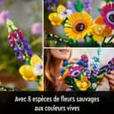 LEGO Icons Botanicals Bundle: Includes Wildflower Bouquet (10313) and Orchid (10311), Botanical Collection Sets with Artificial Flowers and Plants, Crafts for Adults, Home Decor Gift for Her or Him - 4