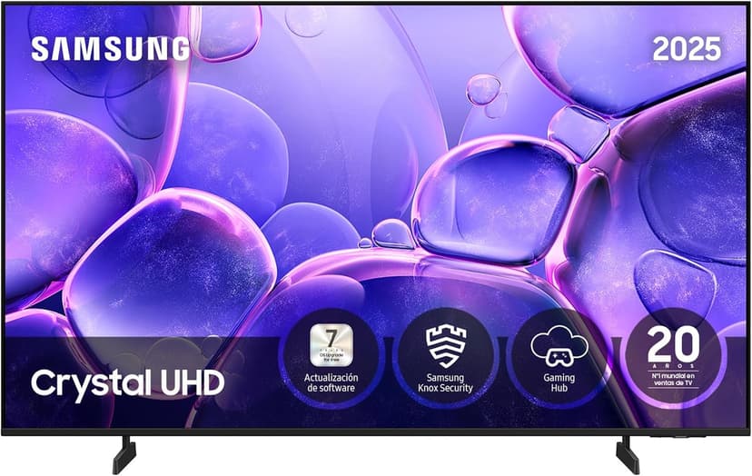 Samsung 43 Inch Crystal UHD U8075F 4K Smart TV, Amazing Colors with Crystal Processor 4K, Listen to All Speakers with Q-Symphony, Data Protected by Knox Security and Gaming Hub - 1