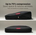 LeanTravel Compression Packing Cubes Luggage Organizers (3) Set (Black) - 2