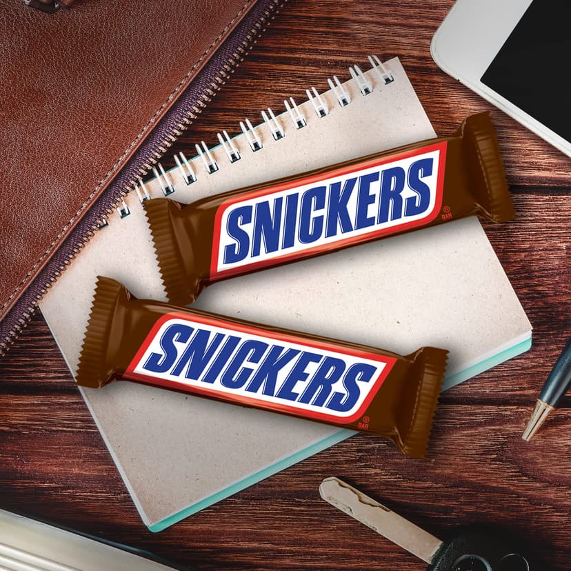 Snickers Caramel, Nougat, Peanuts & Milk Chocolate Snack Bars Multipack 10x50g - 5