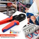 Crimping Pliers Set with 1200 Ferrules - Self-Adjusting Ferrules for All Cross Sections from 0.25 to 10 mm² | Your Complete Wire End Ferrules Set & Crimping Pliers Set - 7