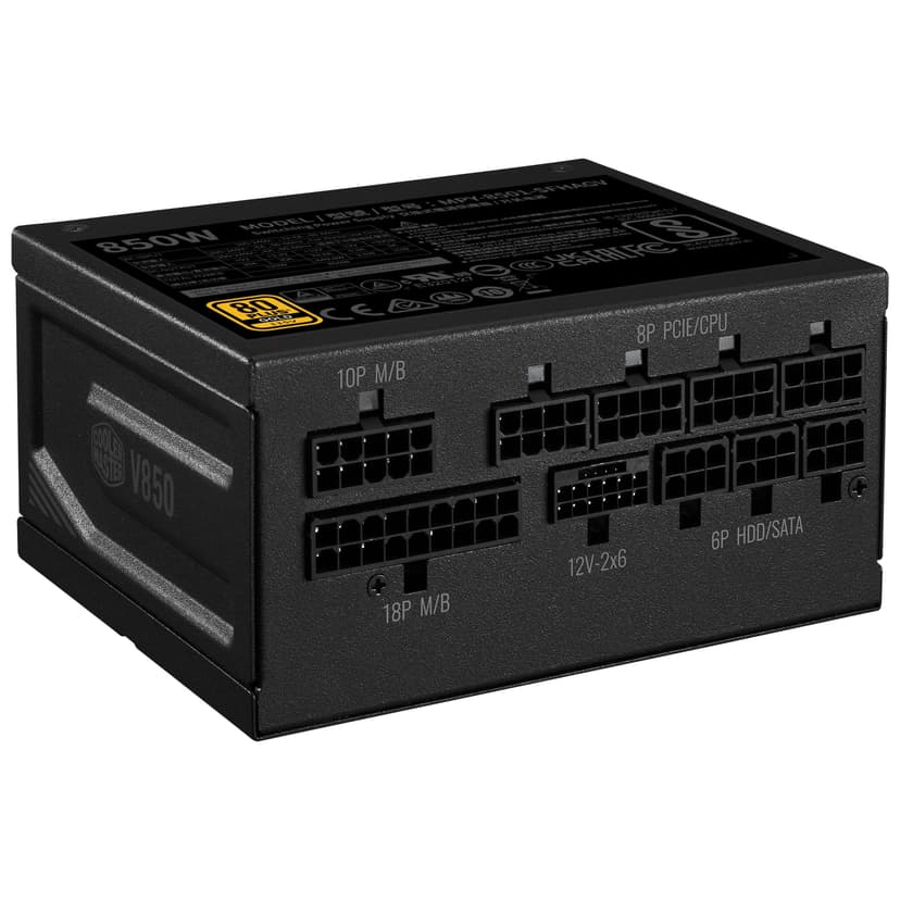 Cooler Master V850 SFX Gold ATX 3.1, Prise EU - 850W 80 Plus Gold, Alimentation Entièrement Modulaire SFF/Mini-ITX PSU, Ventilateur 92mm FDB, Câble PCIe 5.1, Adaptateur SFX-ATX, Garantie 10 Ans - 3
