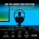 Corsair HS80 RGB Wireless Casque Gaming Premium avec Dolby Atmos Audio (Faible Latence, Microphone Omnidirectionnel, sans Fil Jusqu'à 18 Mètres, 20 Heures d'autonomie, Compatibilité PS5/PS4) Carbone - 8