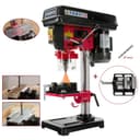 Arebos Perceuse à colonne 500 W | Avec système d'alignement laser | Réglage de table : 45 degrés – 0 – 45 degrés | 5 Vitesses différentes | Plage de Serrage: 1,5-13 mm - 3