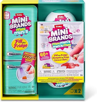 Mini Brands Fill The Fridge S1 Playset + 2pk INT Capsules