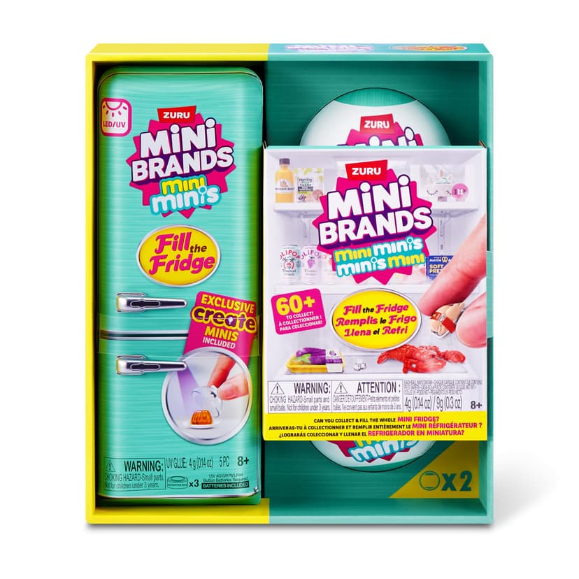Mini Brands Fill The Fridge S1 Playset + 2pk INT Capsules - 1