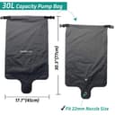 TREKOLOGY 30L Pump Sack Roll Top Compression Bag for UL80v2 Sleeping Mats, Camping Mats, Sleeping Pad, Mattress, Inflatable Mats - 2