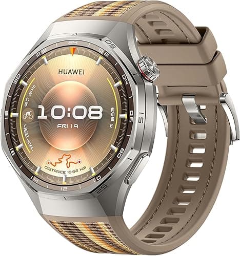 HUAWEI WATCH GT 6 Pro GPS Smart Watch 46mm, Pro Cycling Mode, Fitness Watch, Heart Rate Monitor, Fitness Tracker, Running Watch, Step Counter, 21-Day Battery, AMOLED, Titanium, iOS & Android, Brown