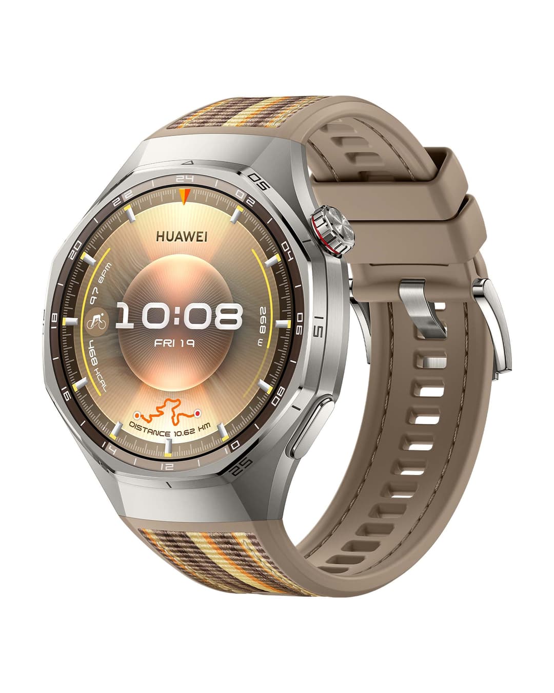 HUAWEI WATCH GT 6 Pro GPS Smart Watch 46mm, Pro Cycling Mode, Fitness Watch, Heart Rate Monitor, Fitness Tracker, Running Watch, Step Counter, 21-Day Battery, AMOLED, Titanium, iOS & Android, Brown