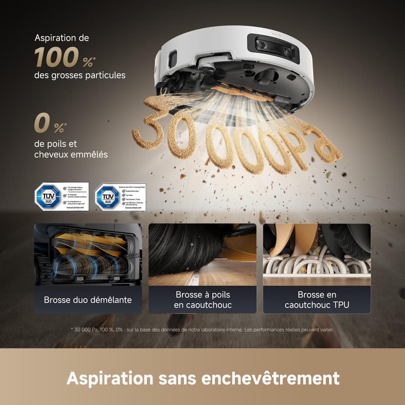 DREAME Aqua10 Ultra Roller CompleteRobot vacuum cleaner, automatic roller cleaning, 8 cm obstacle avoidance, automatic emptying, 30,000 Pa suction, intelligent voice control - 8